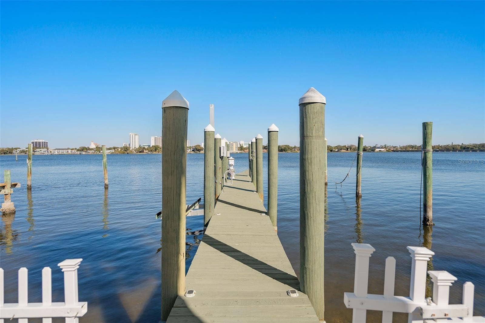 Dock at rear of home