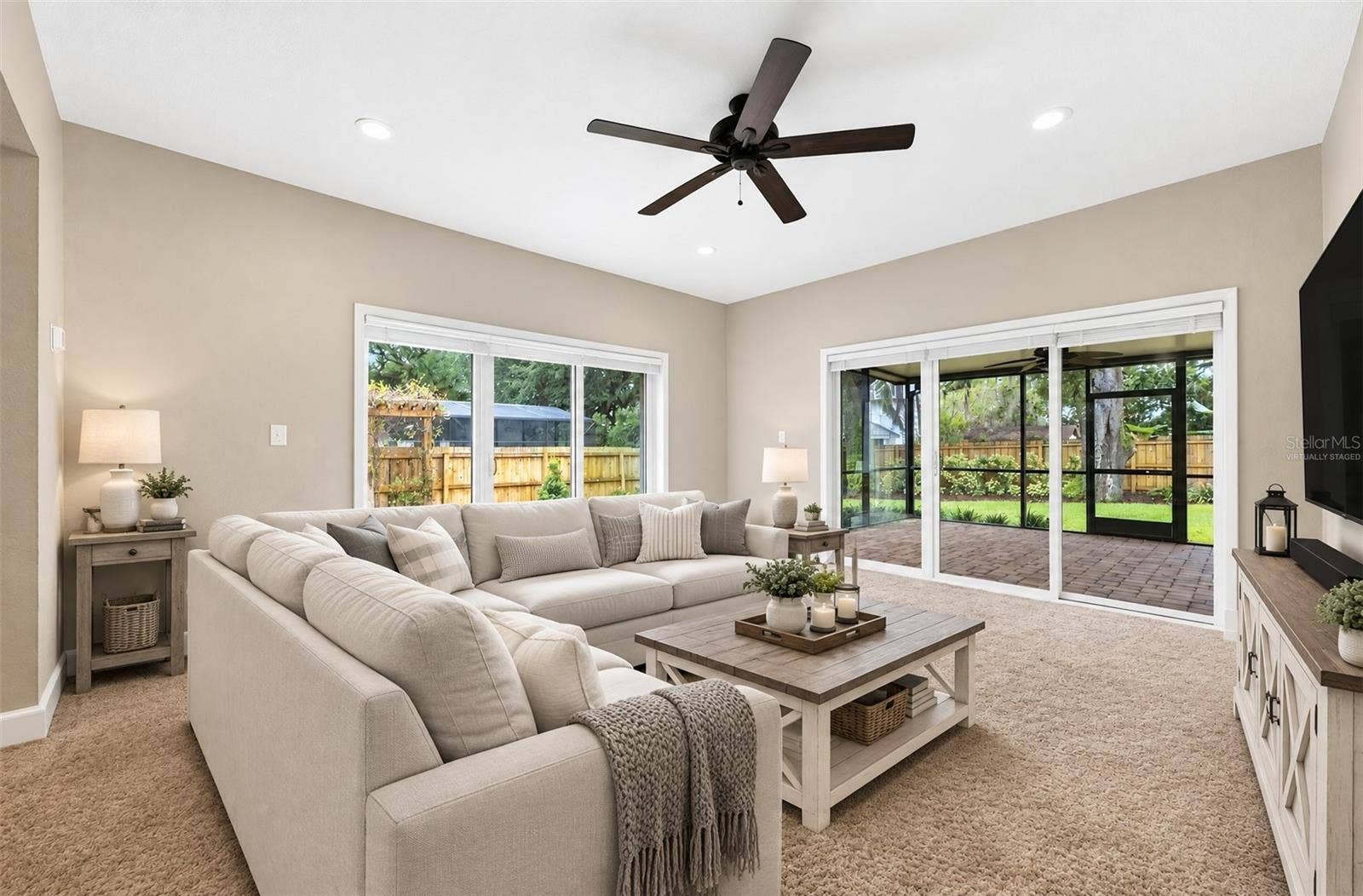 Family Room. Virtually Staged.