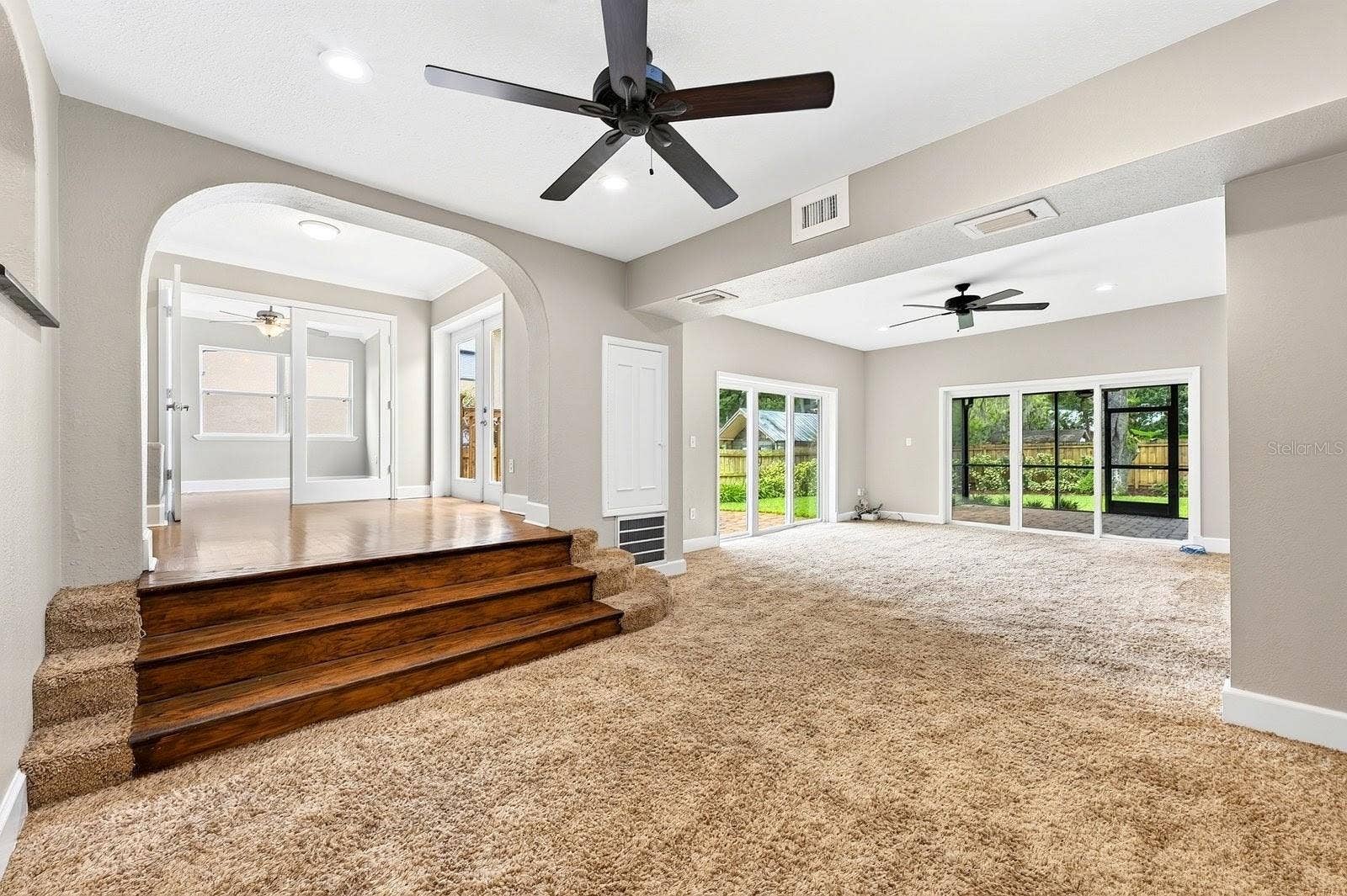 Unique home with versatile living spaces.