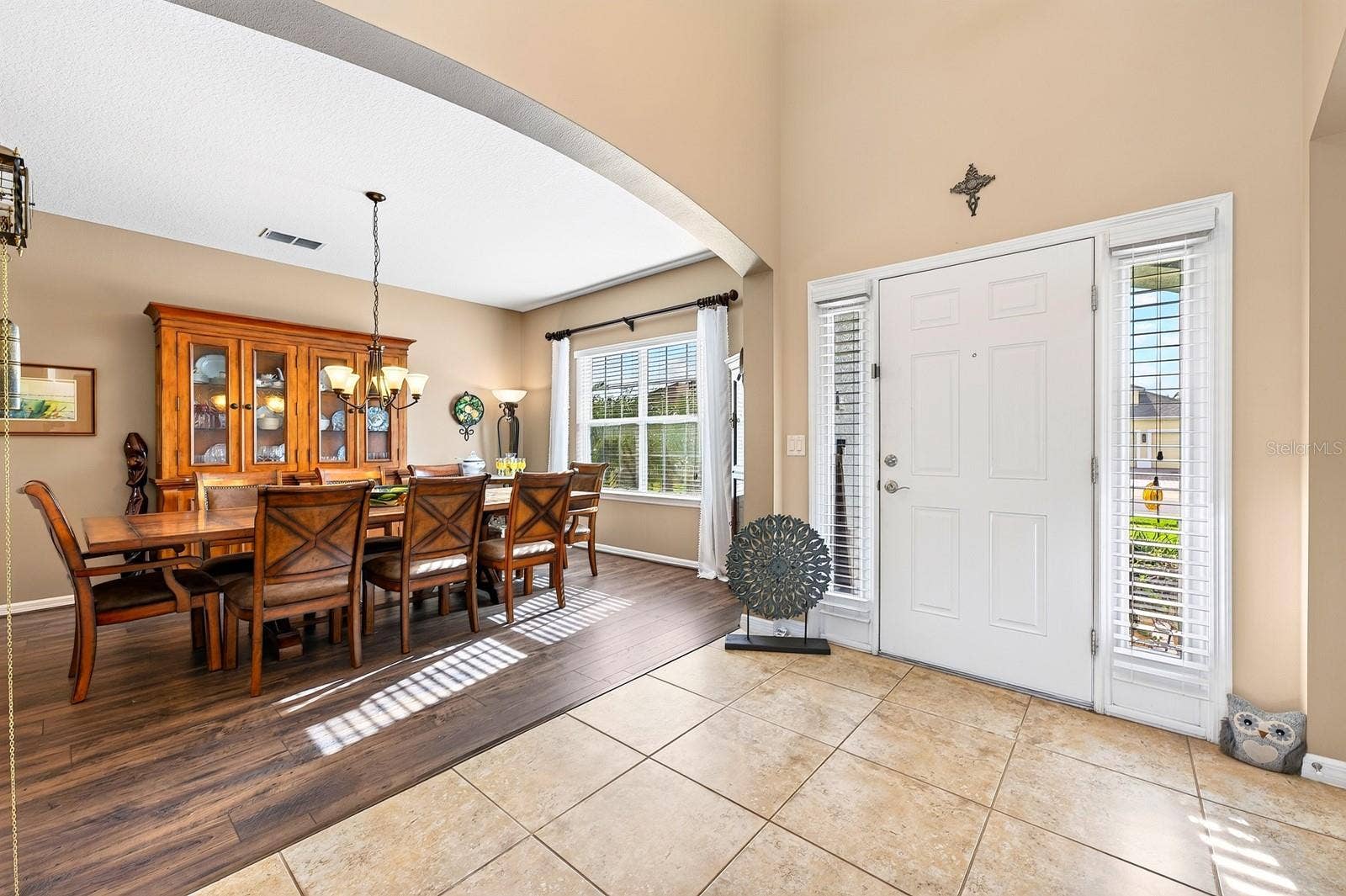 Foryer, formal dining room.