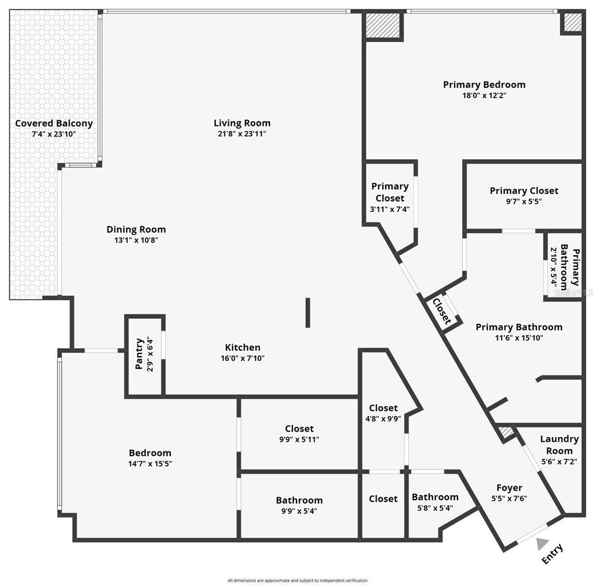 260 S OSCEOLA AVENUE, #1406, Orlando, FL 32801 FLOOR PLAN 1406