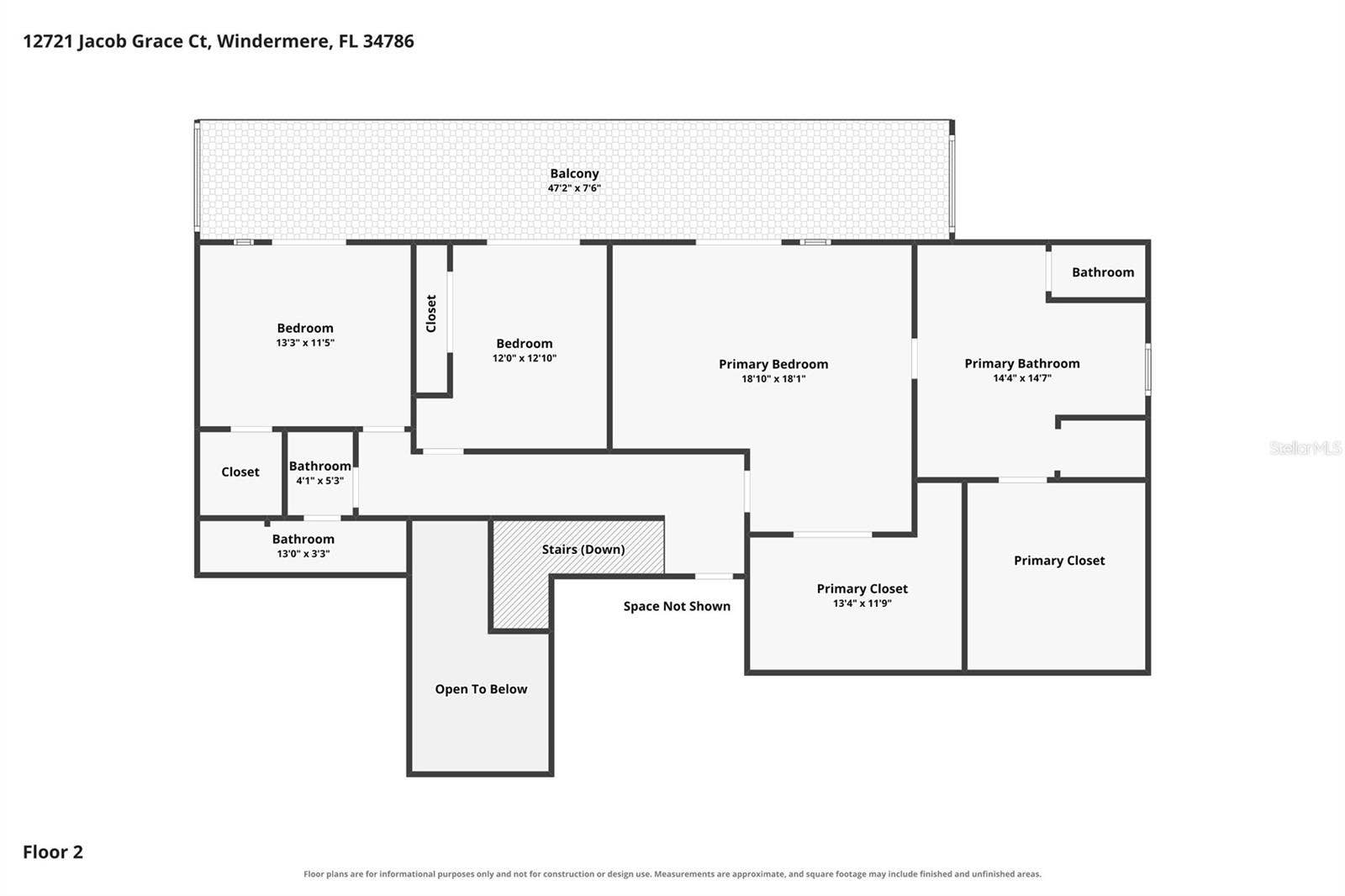 12721 JACOB GRACE COURT, Windermere, FL 34786 Second Floor