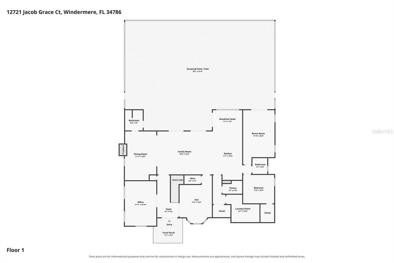 12721 JACOB GRACE COURT, Windermere, FL 34786 First Floor