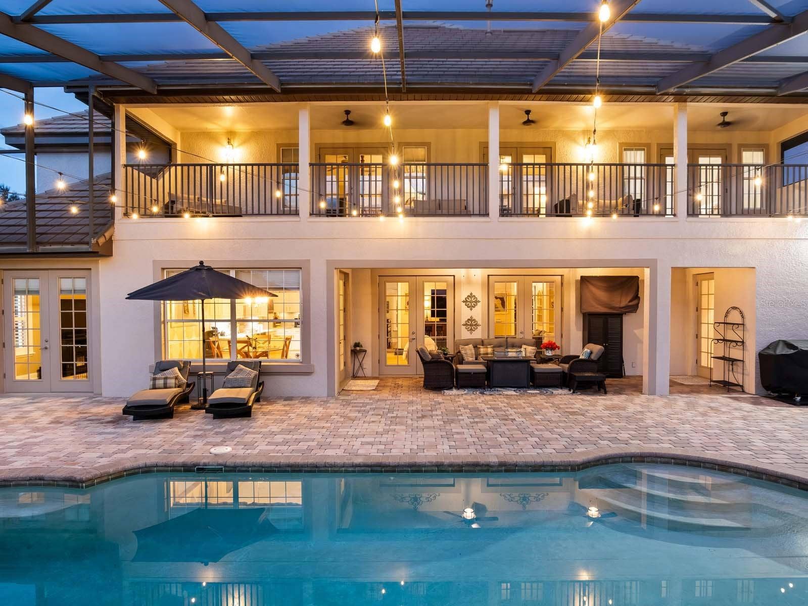 12721 JACOB GRACE COURT, Windermere, FL 34786 Rear Exterior and Pool