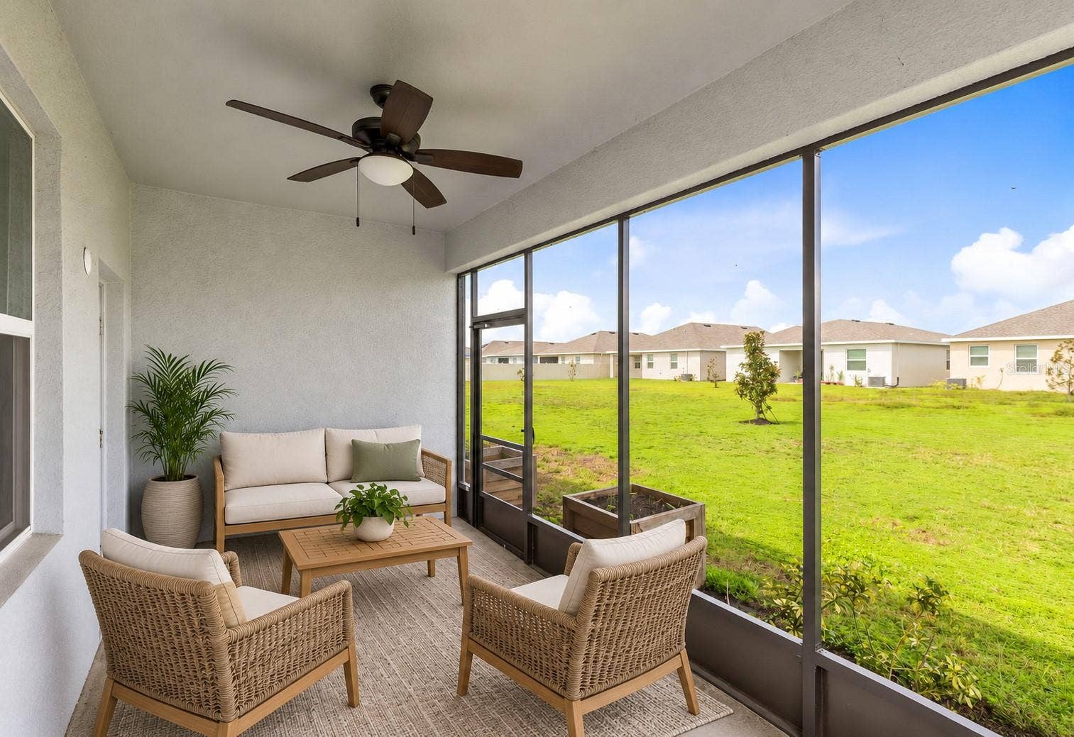 1874 FLOURISH AVENUE, Kissimmee, FL 34744 Enjoy the Florida lifestyle from the screened lanai overlooking the backyard, with plenty of room to relax, garden or create your own outdoor retreat.
