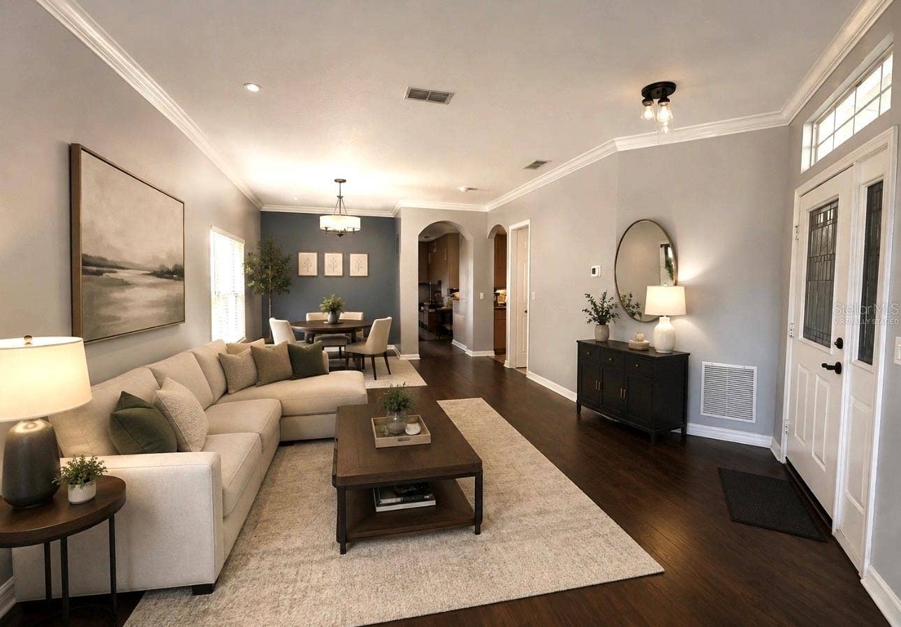 15245 STONEBRIAR WAY, Orlando, FL 32826 Virtually staged Living & Dining room