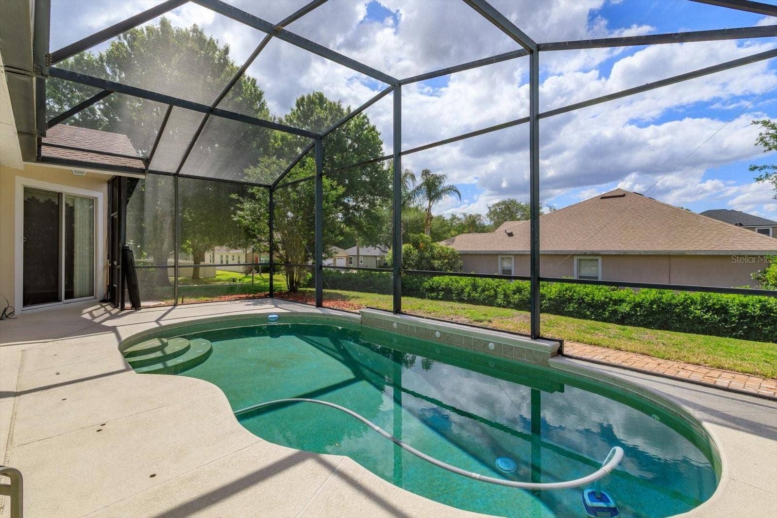 enclosed pool