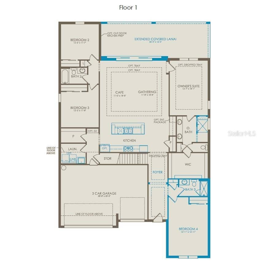 285 CRYSTAL WOOD DRIVE, Winter Garden, FL 34787 Floor Plan - Floor One
