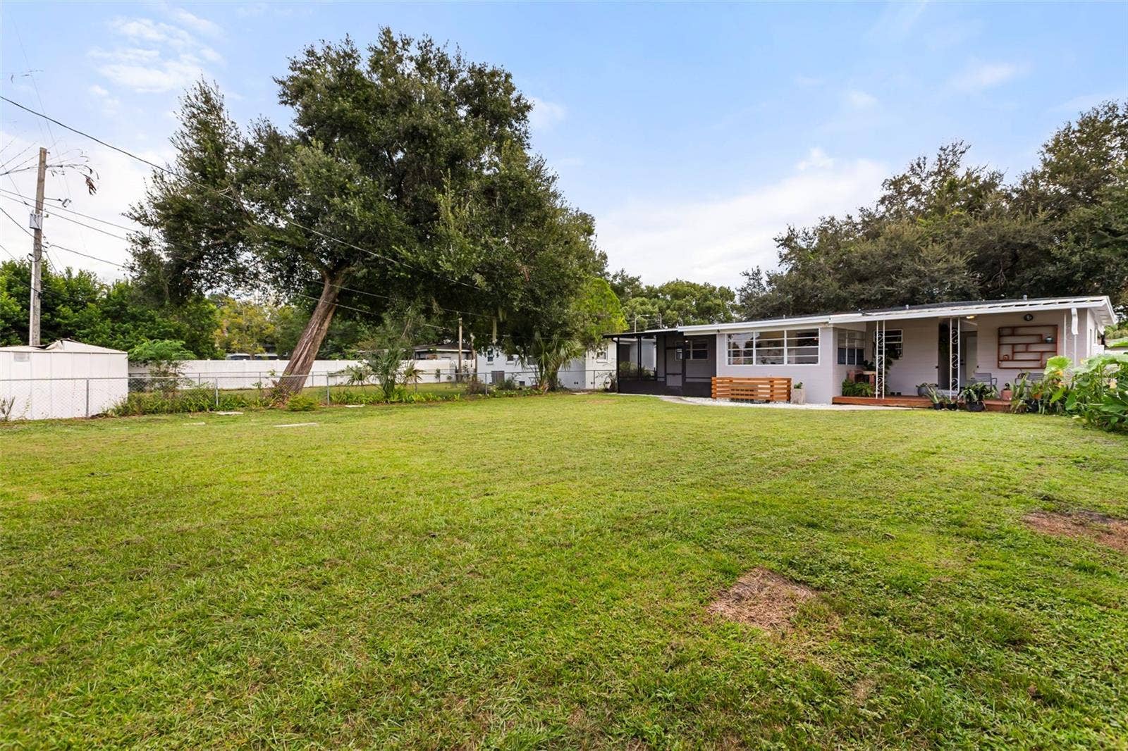 Expansive open Backyard with no HOA