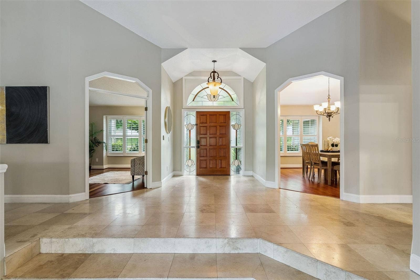 Foyer - Dining to Right, Office to Left