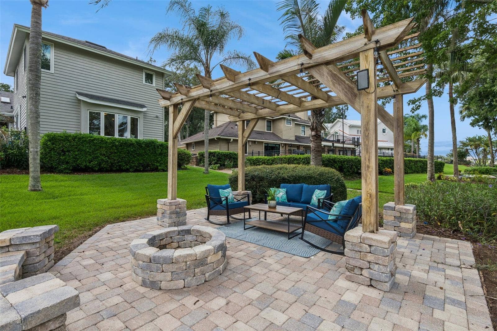Back Yard Fire pit area