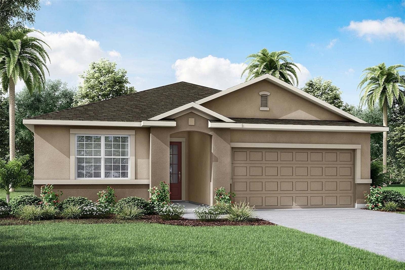 5090 SALADO DRIVE, St Cloud, FL 34771 Lakeside at Satilla - Talbot Floorplan - Florida Traditional Elevation - Architect's Rendering