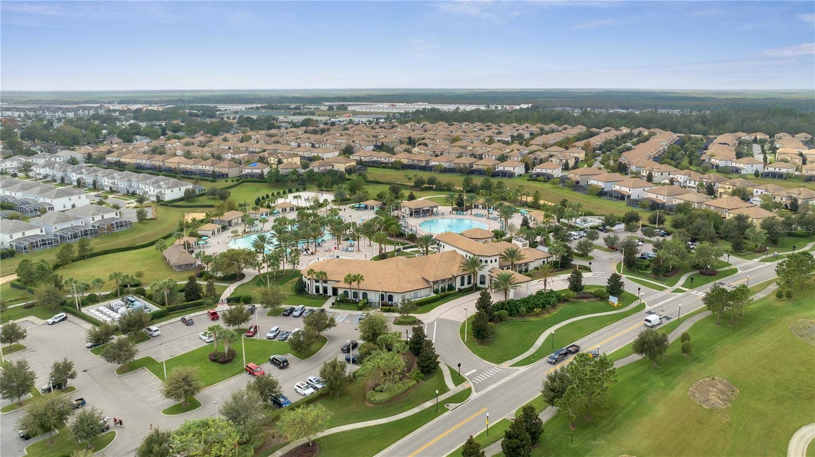 1557 SANDBAGGER DRIVE, Davenport, FL 33896 Club House from above