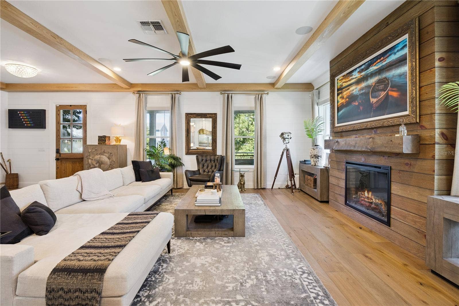 1032 GALSTON ALLEY, Winter Garden, FL 34787 Reclaimed wood fireplace
