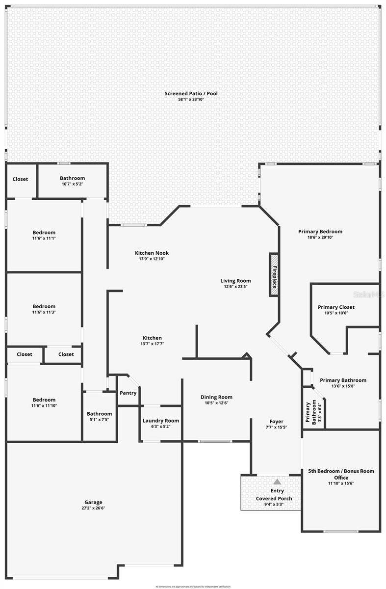 13412 SUMMER RAIN DRIVE, Orlando, FL 32828 Floor Plan