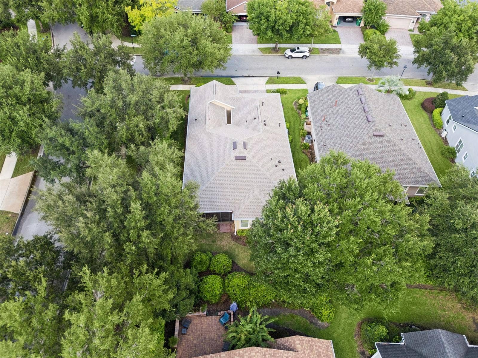 202 DRUMMOND LANE, Deland, FL 32724 Aerial view from behind the home