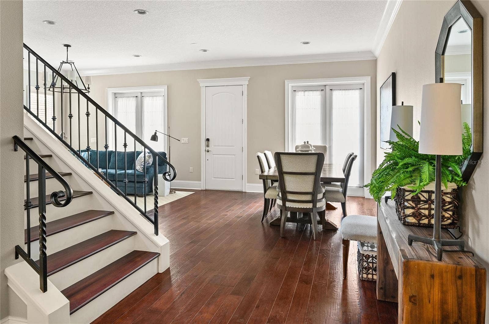 1951 WINTER PARK ROAD, Winter Park, FL 32789 Hardwood floors and crown mouldings elevate the look of the interior while creating a cozy atmosphere.