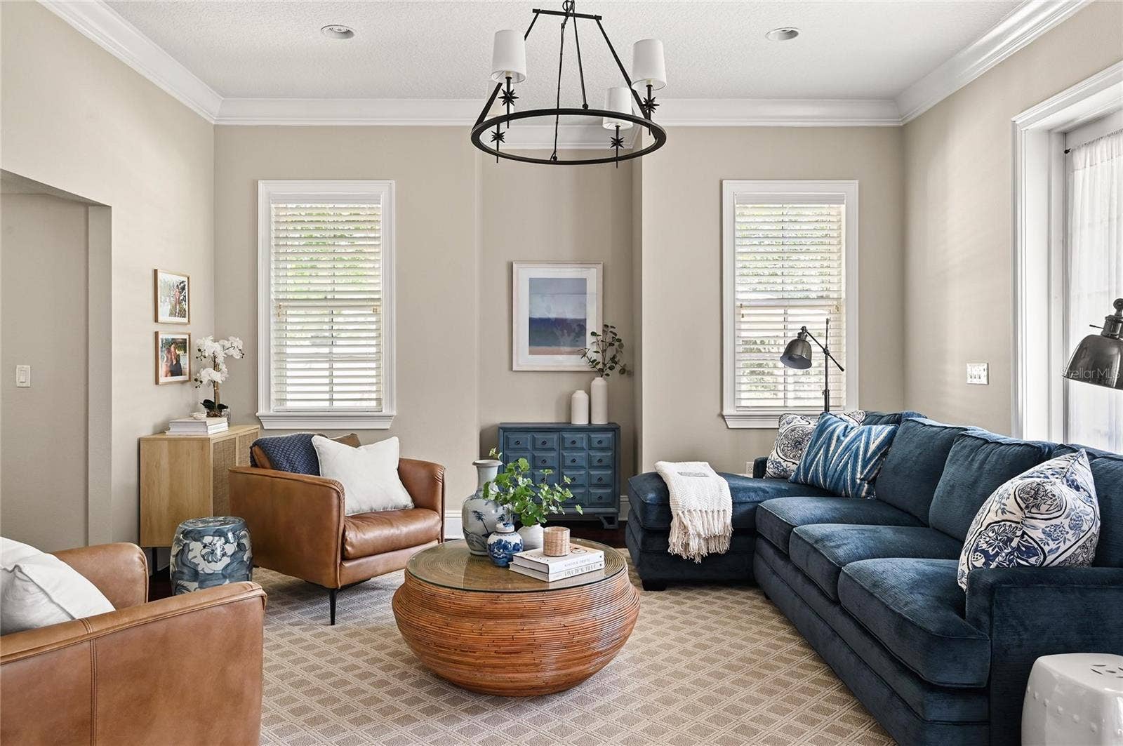 1951 WINTER PARK ROAD, Winter Park, FL 32789 This living room gets wonderful morning sun and makes a great place to start the day with a cup of coffee by the window.