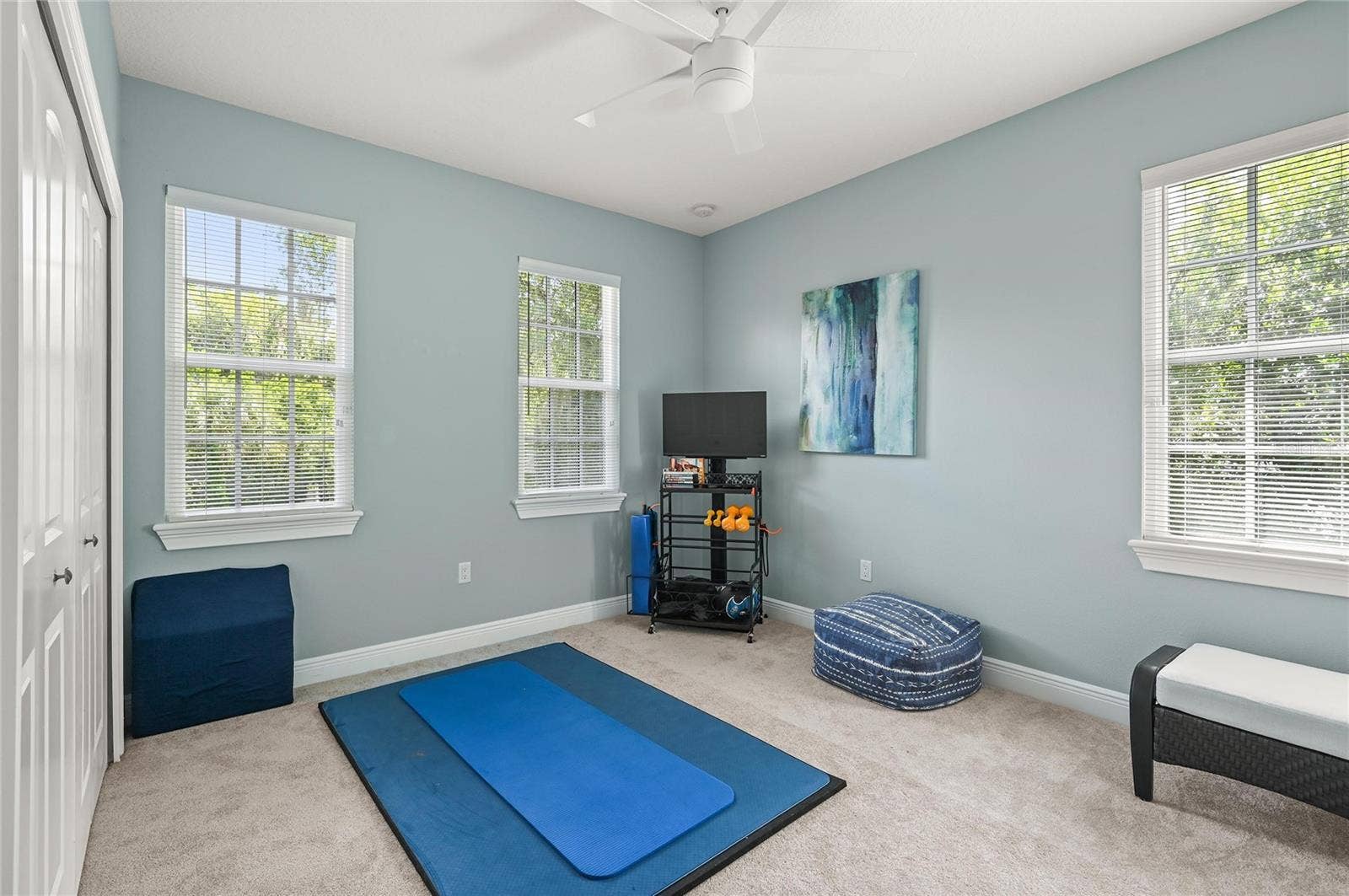1951 WINTER PARK ROAD, Winter Park, FL 32789 Currently used as an exercise room, this bedroom has some of the nicest morning light, and plenty of room for bedroom furnishings or an office.