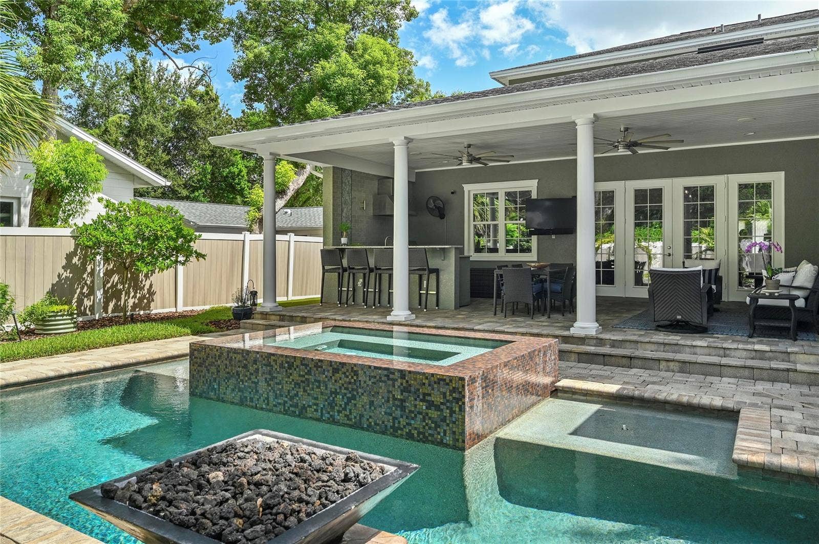 1951 WINTER PARK ROAD, Winter Park, FL 32789 The backyard is truly a private oasis.
