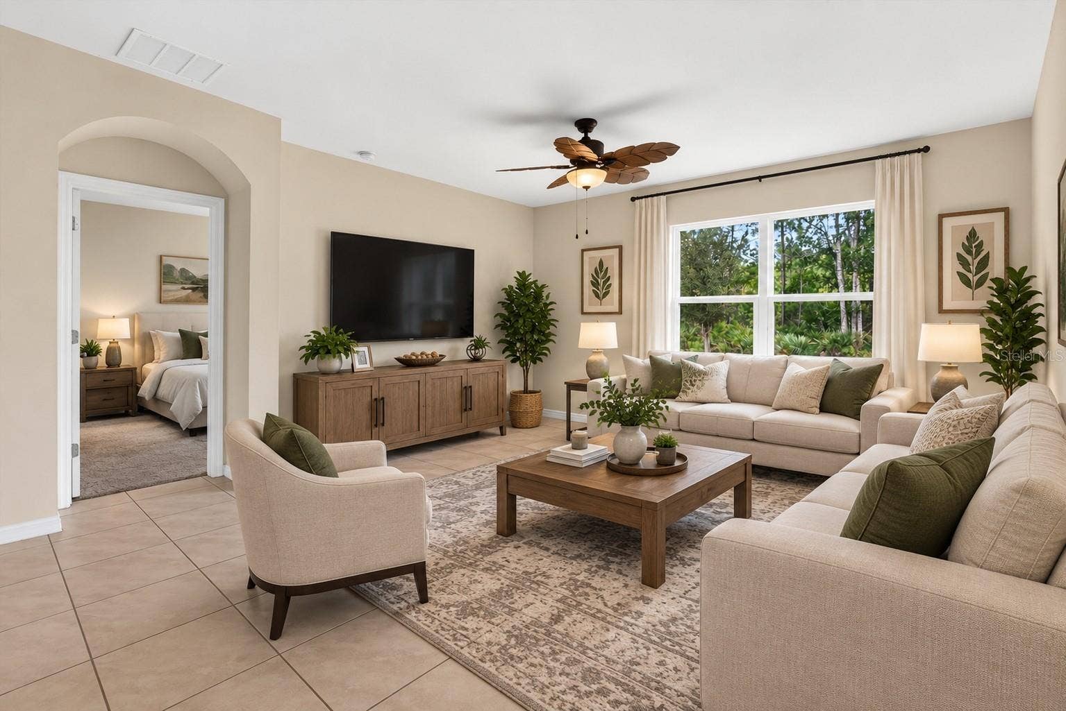 Great Room Virtual Furnished