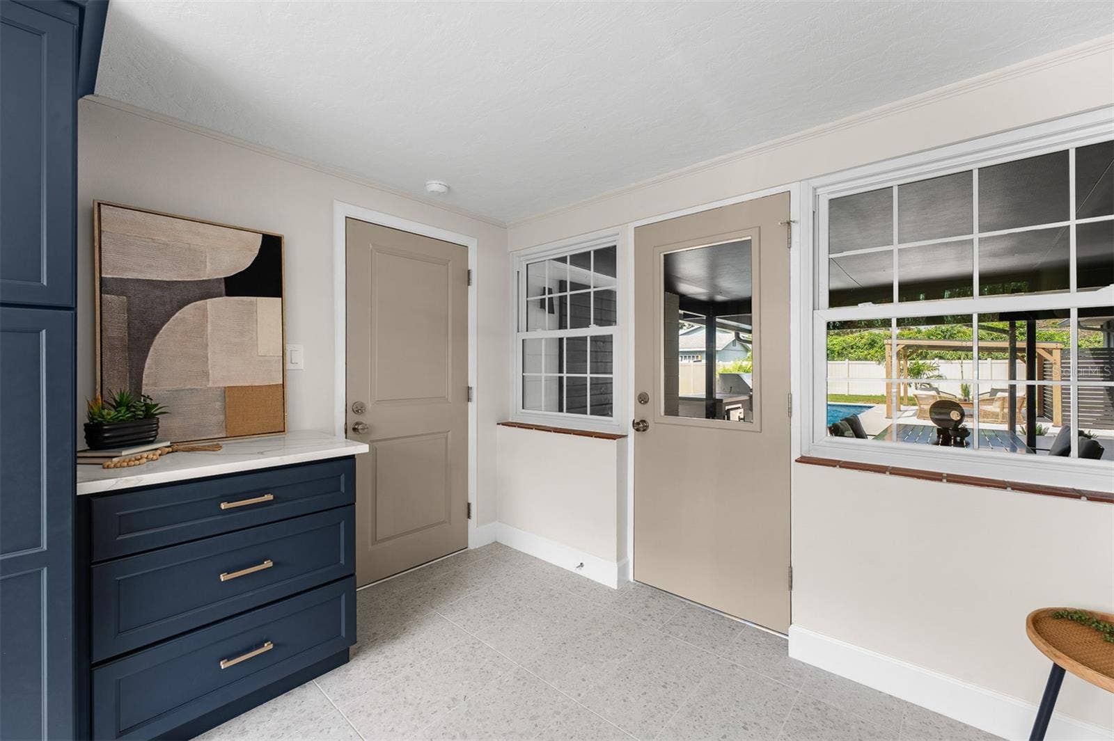 2501 NANCY STREET, Orlando, FL 32806 Pool view from sunroom