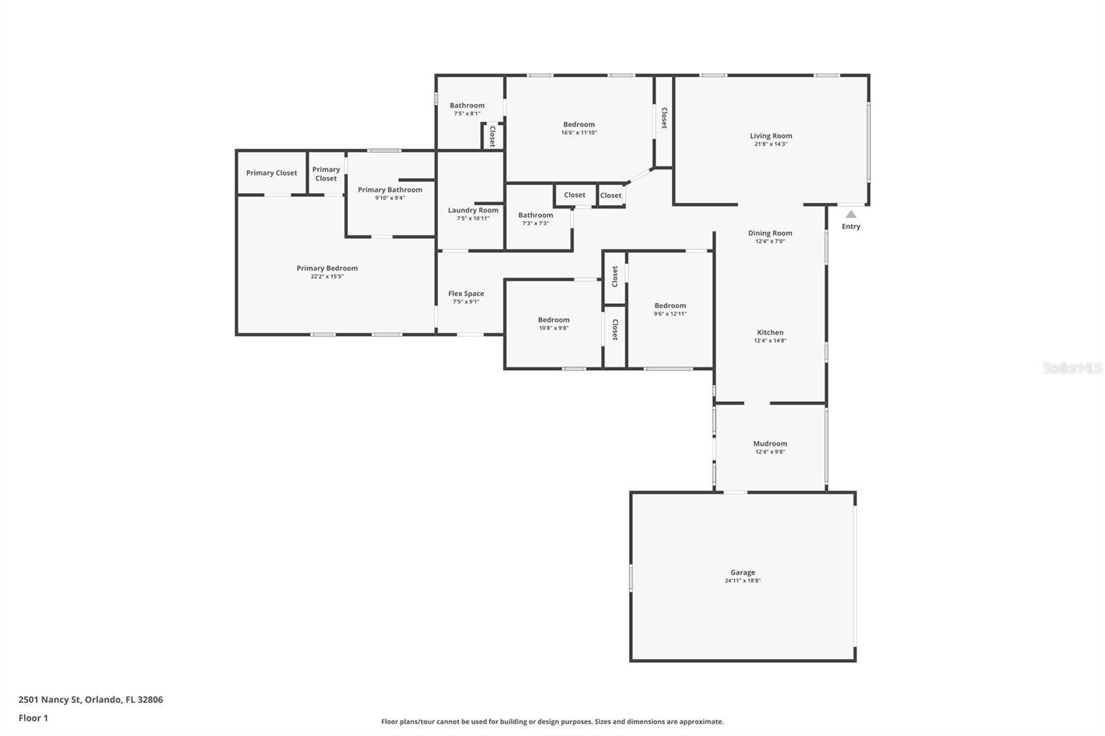 2501 NANCY STREET, Orlando, FL 32806 Floor Plan