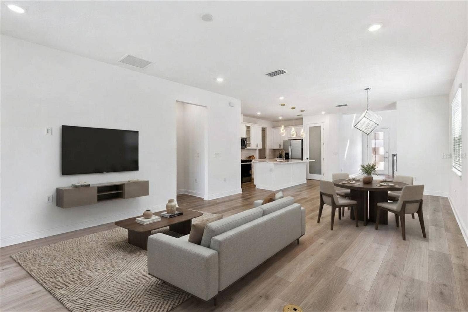 Living room & dining room
