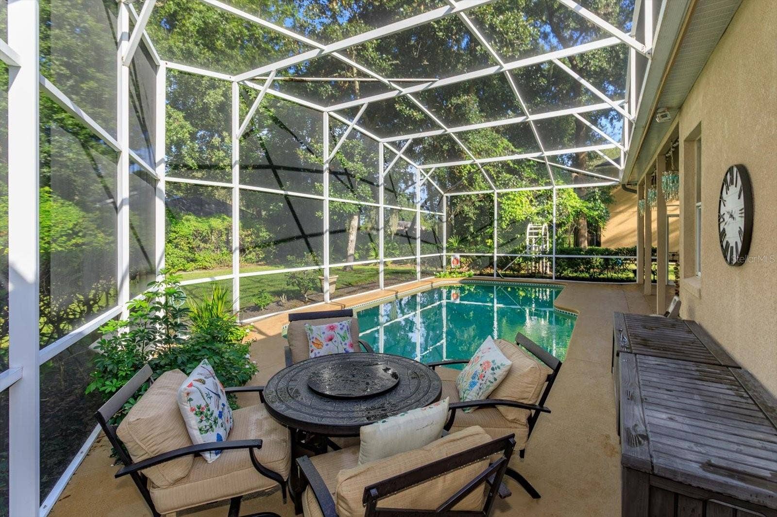 536 AVON GLADE PLACE, Sanford, FL 32771 plenty of room for poolside dining