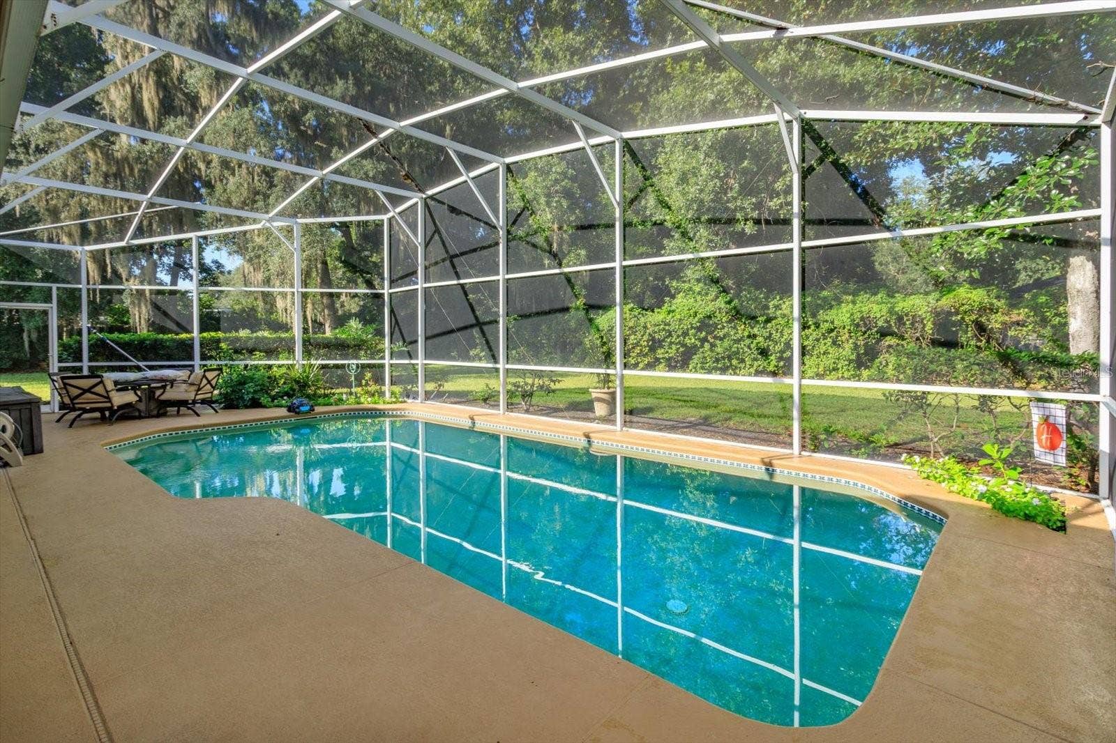 536 AVON GLADE PLACE, Sanford, FL 32771 screened-in pool for easy care