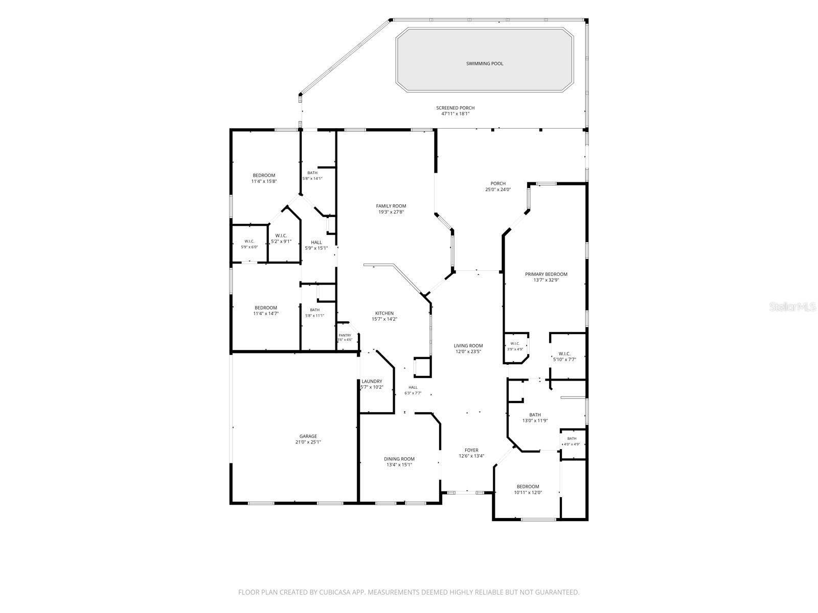 536 AVON GLADE PLACE, Sanford, FL 32771 Split bedroom floor plan