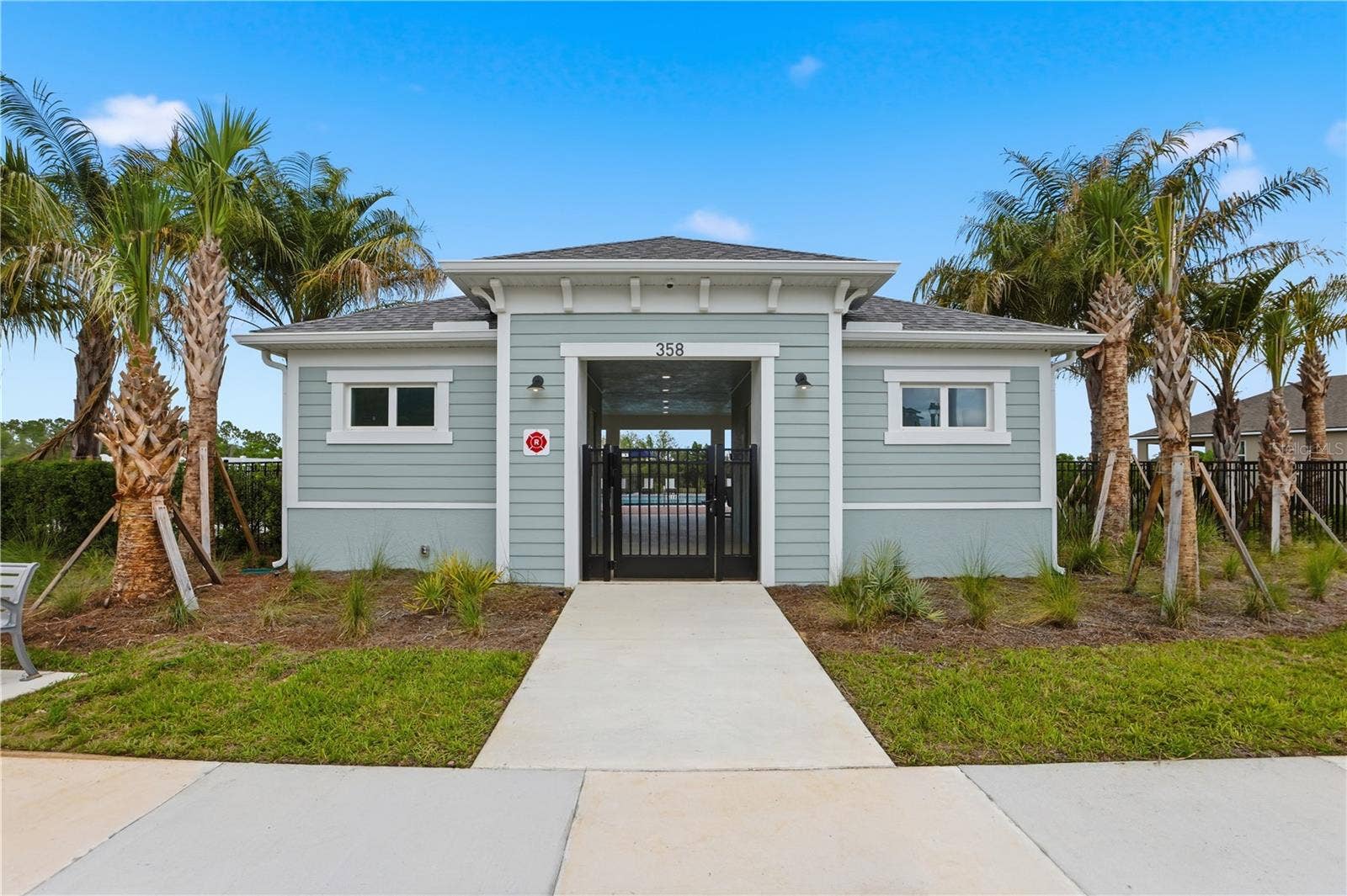 Rainwood Community Pool House Entrance