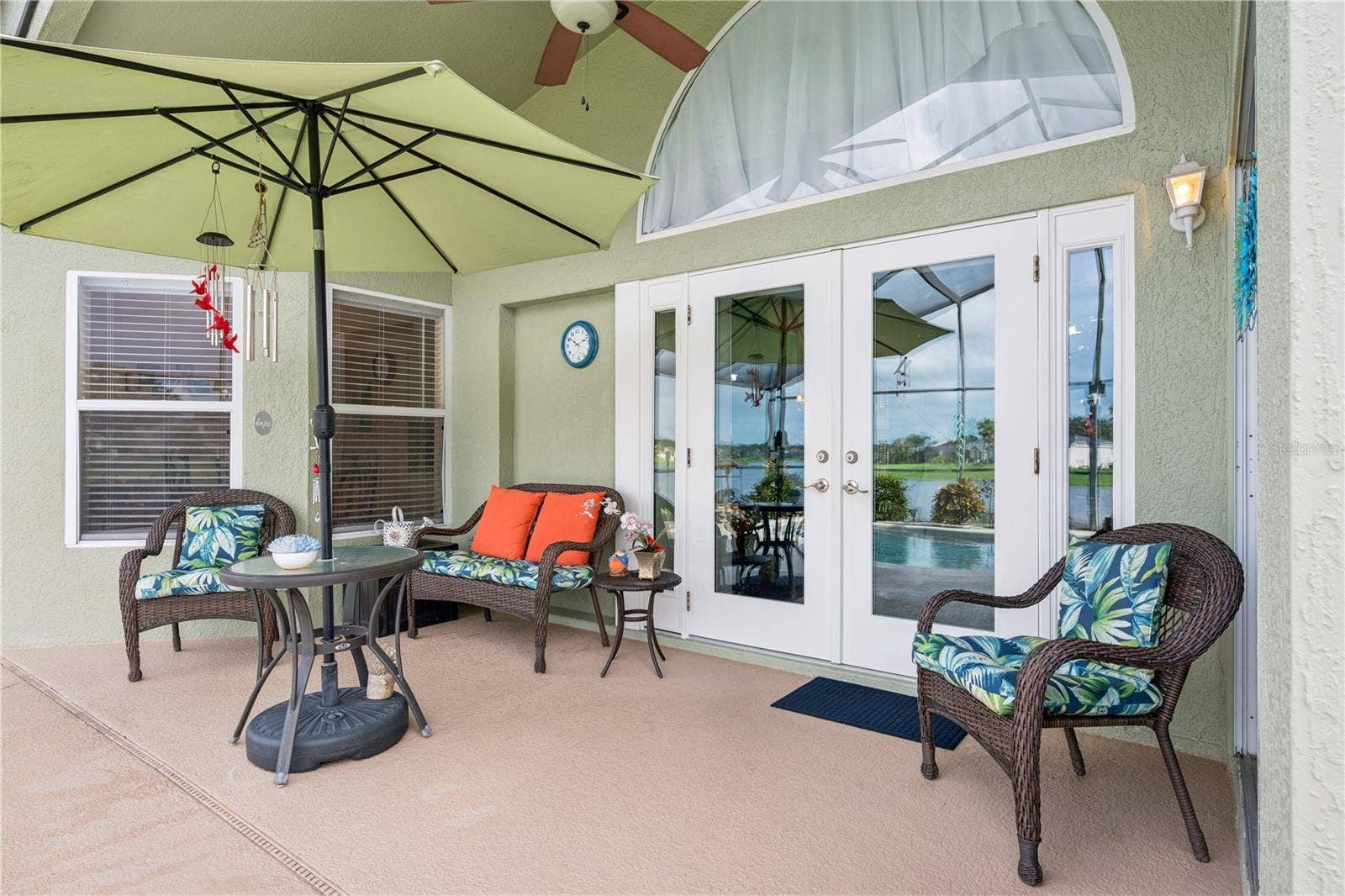 3828 BROOKMYRA DRIVE, Orlando, FL 32837 New french doors lead to outdoor paradise