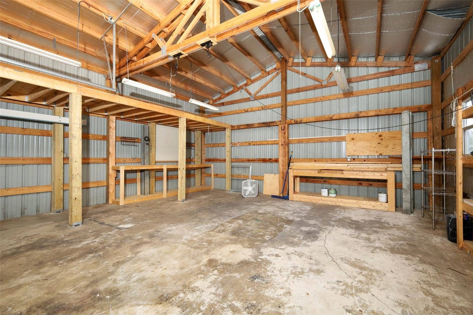 506 S ELSASSER STREET, Deland, FL 32720 Inside of garage/workshop