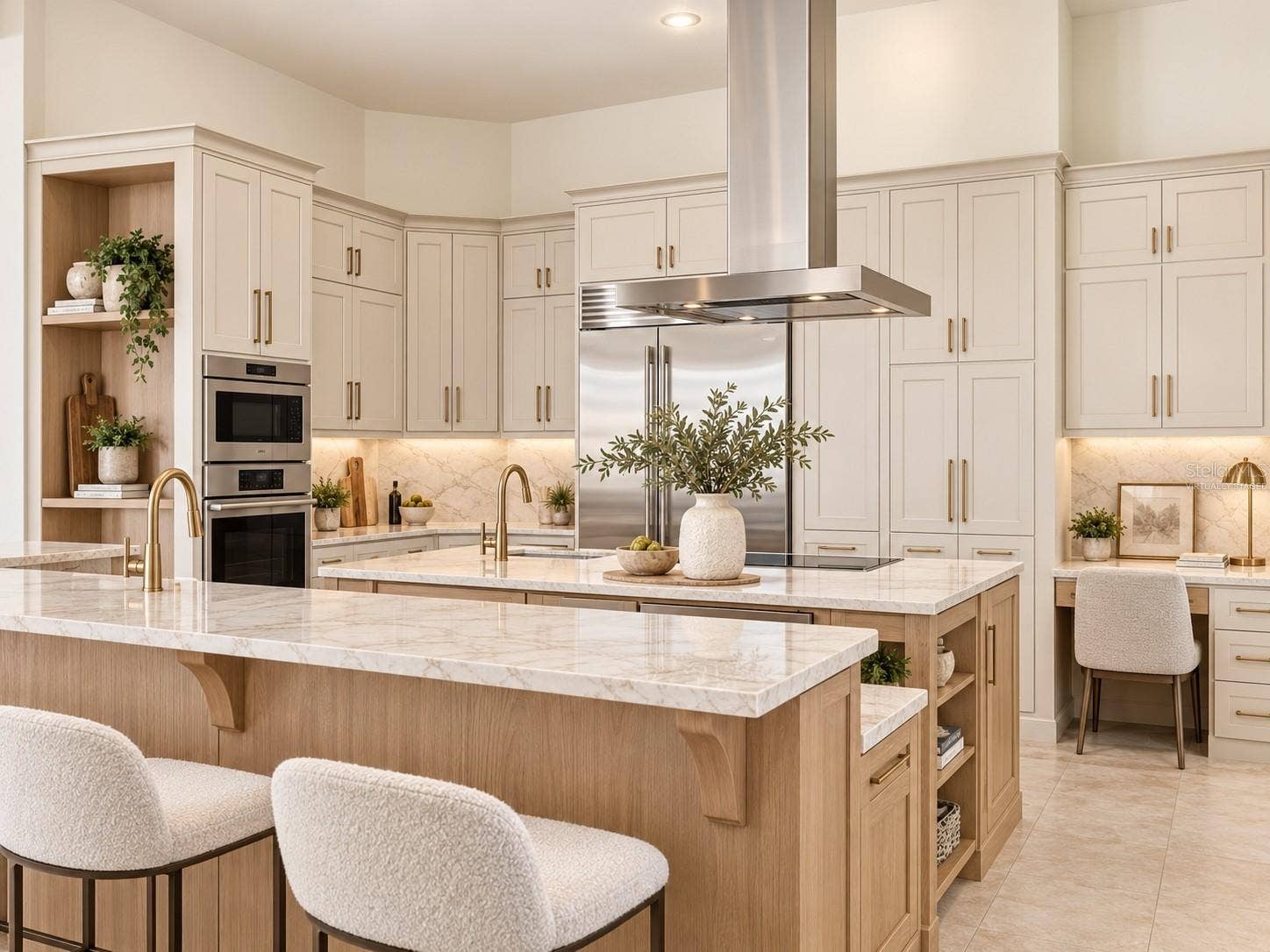 9320 CYPRESS COVE DRIVE, Orlando, FL 32819 Virtually staged Re-Imagined Creamy Oak Kitchen