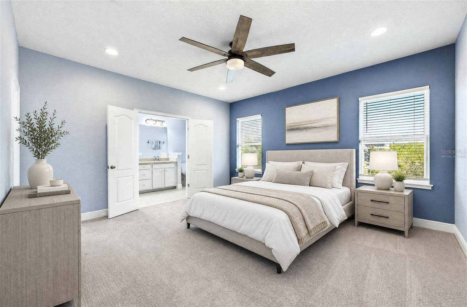 14061 WALCOTT AVENUE, Orlando, FL 32827 Spacious primary suite. Virtually Staged.