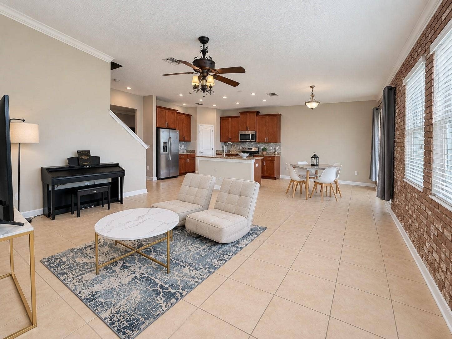 1516 BUNKER DRIVE, Davenport, FL 33896 Open living space with abundant natural light and comfortable flow to the surrounding rooms.