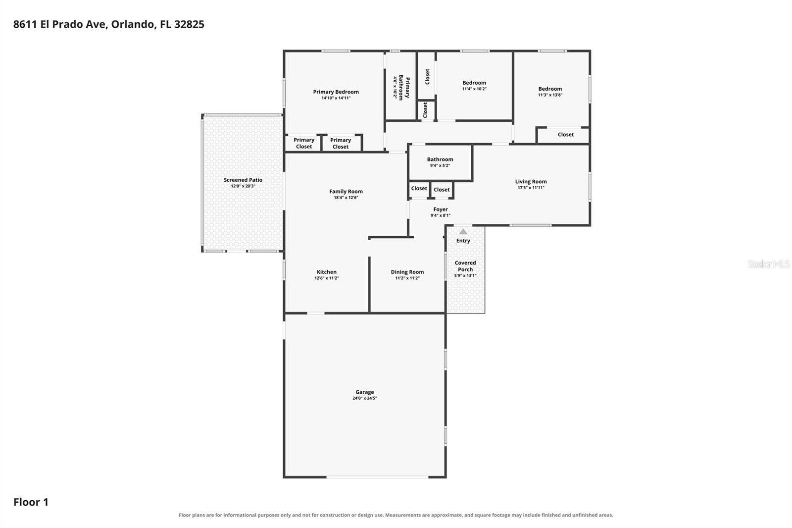 8611 EL PRADO AVENUE, Orlando, FL 32825 8611 EL PRADO AVENUE, Orlando, FL 32825