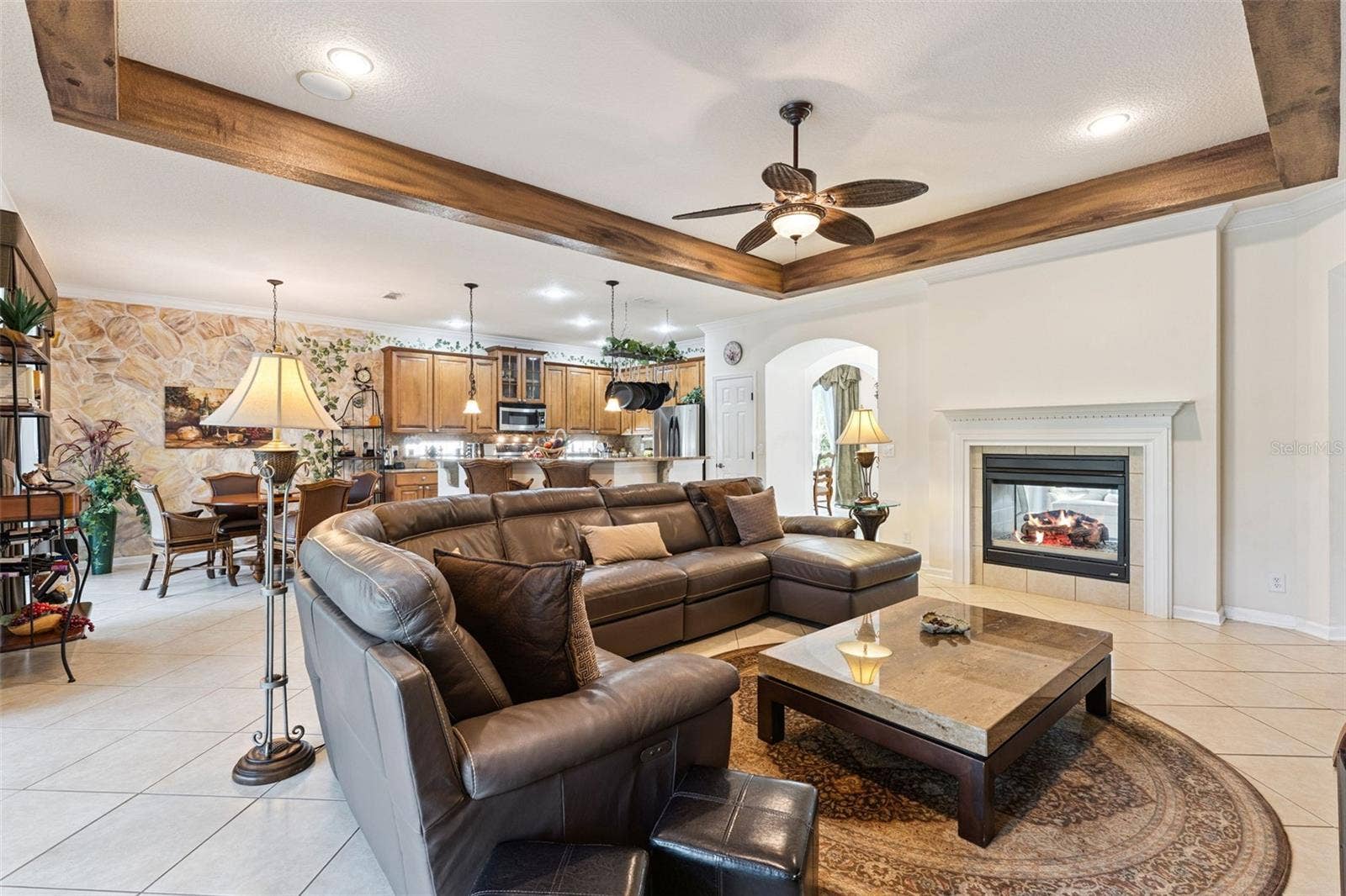 108 AVENHAM DRIVE, Deland, FL 32724 View of the Kitchen & Dinette areas from the Family Room