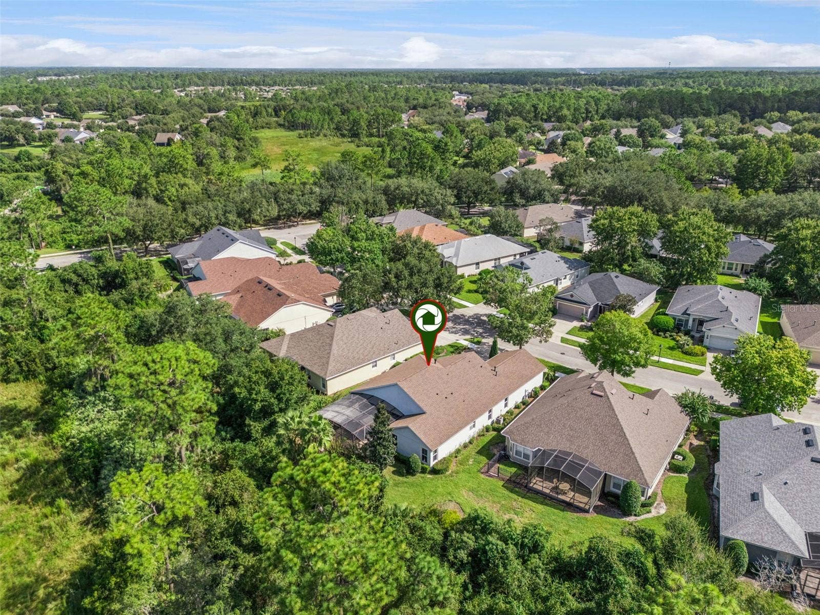 108 AVENHAM DRIVE, Deland, FL 32724 Aerial view of the home's location & surrounding neighborhood area
