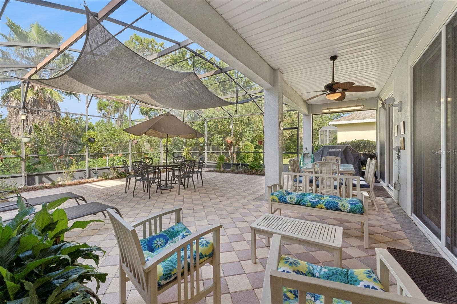 108 AVENHAM DRIVE, Deland, FL 32724 View of the Conservation area behind the home from the screen enclosed covered patio
