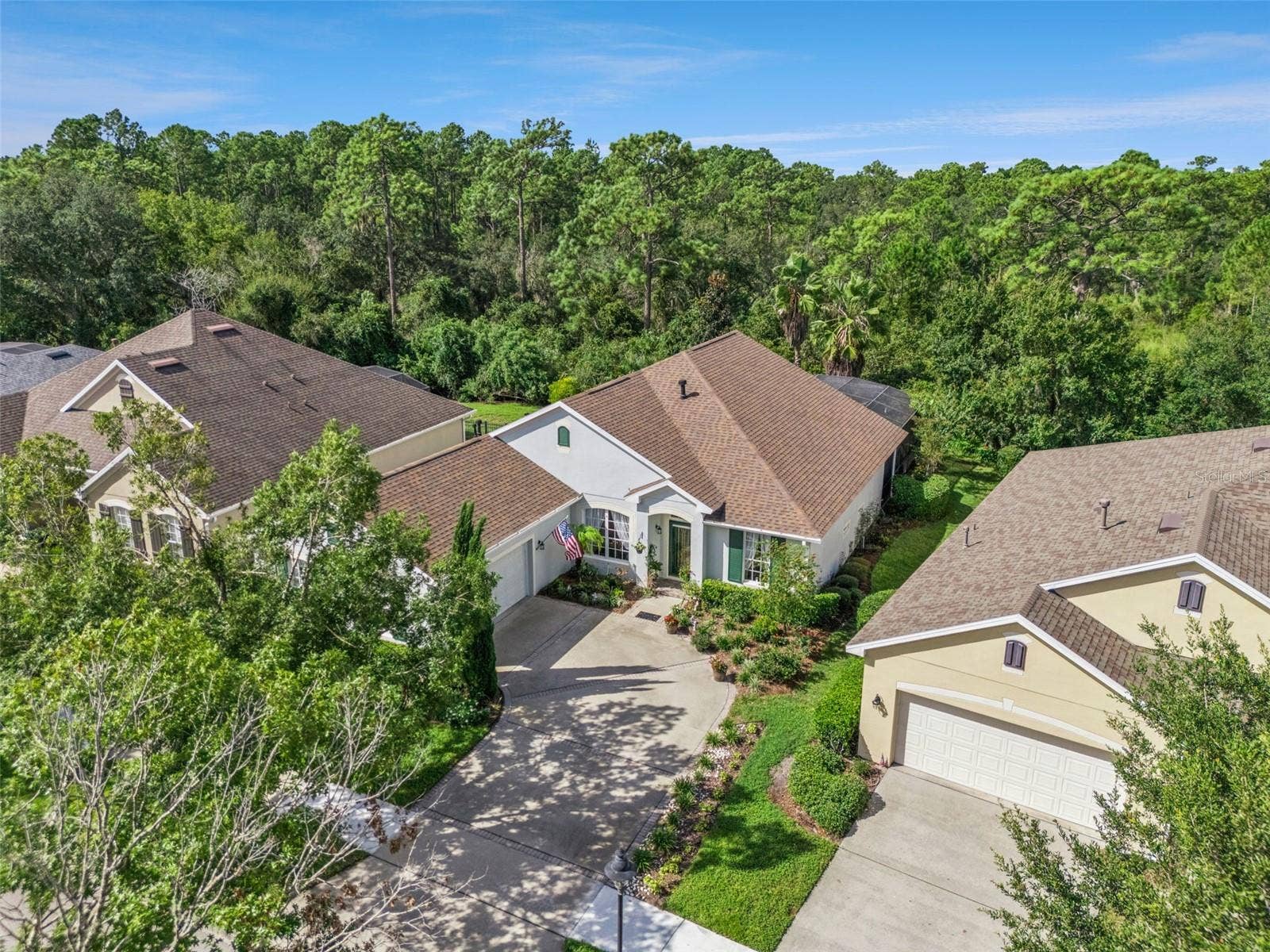 108 AVENHAM DRIVE, Deland, FL 32724 Aerial view from the front of the home