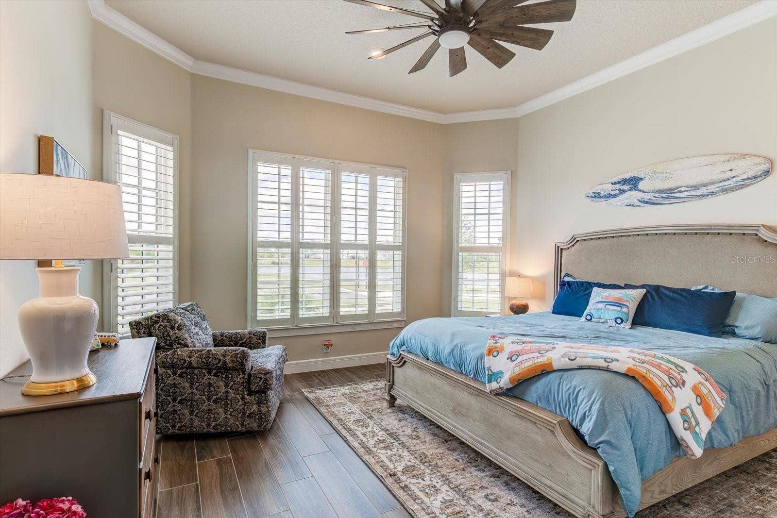 9177 SPLASHING DRIVE, Melbourne, FL 32940 Bedroom with Extra Bump Out Windows