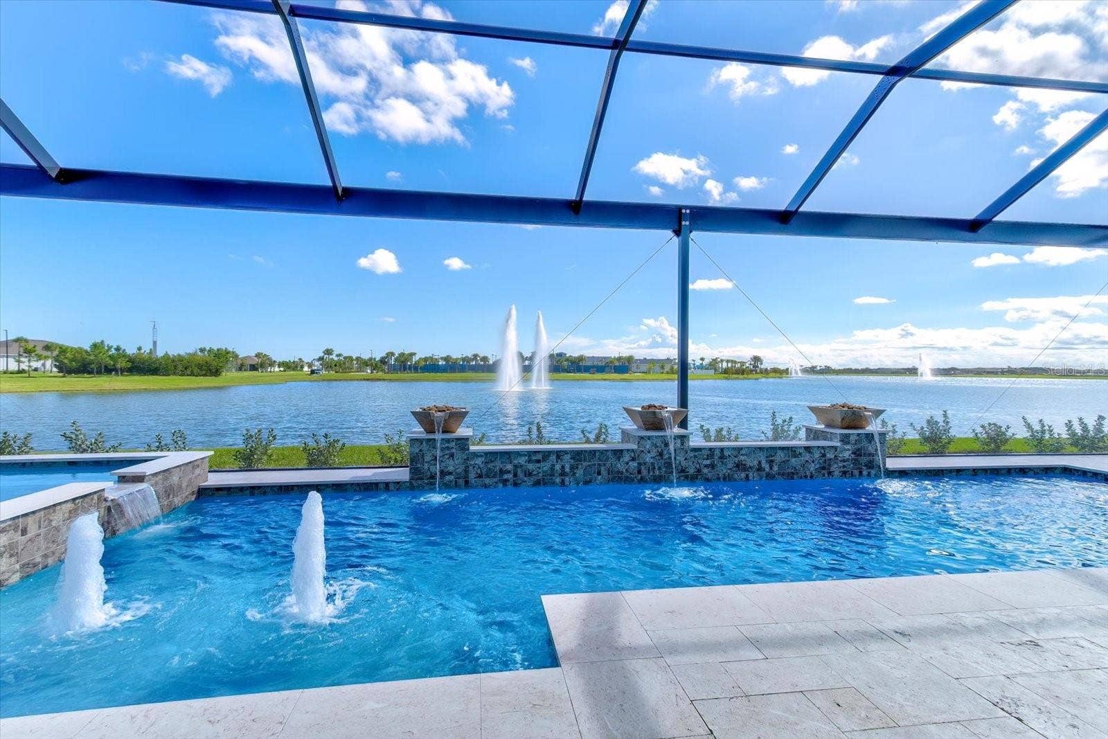 9177 SPLASHING DRIVE, Melbourne, FL 32940 Water View through the Panoramic Screens