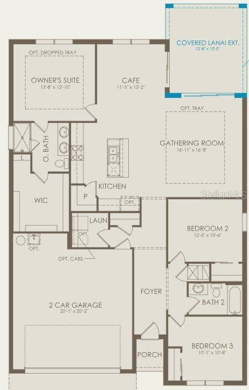 2189 MOSSY VINE AVENUE, St Cloud, FL 34771 Floor Plan - Floor One