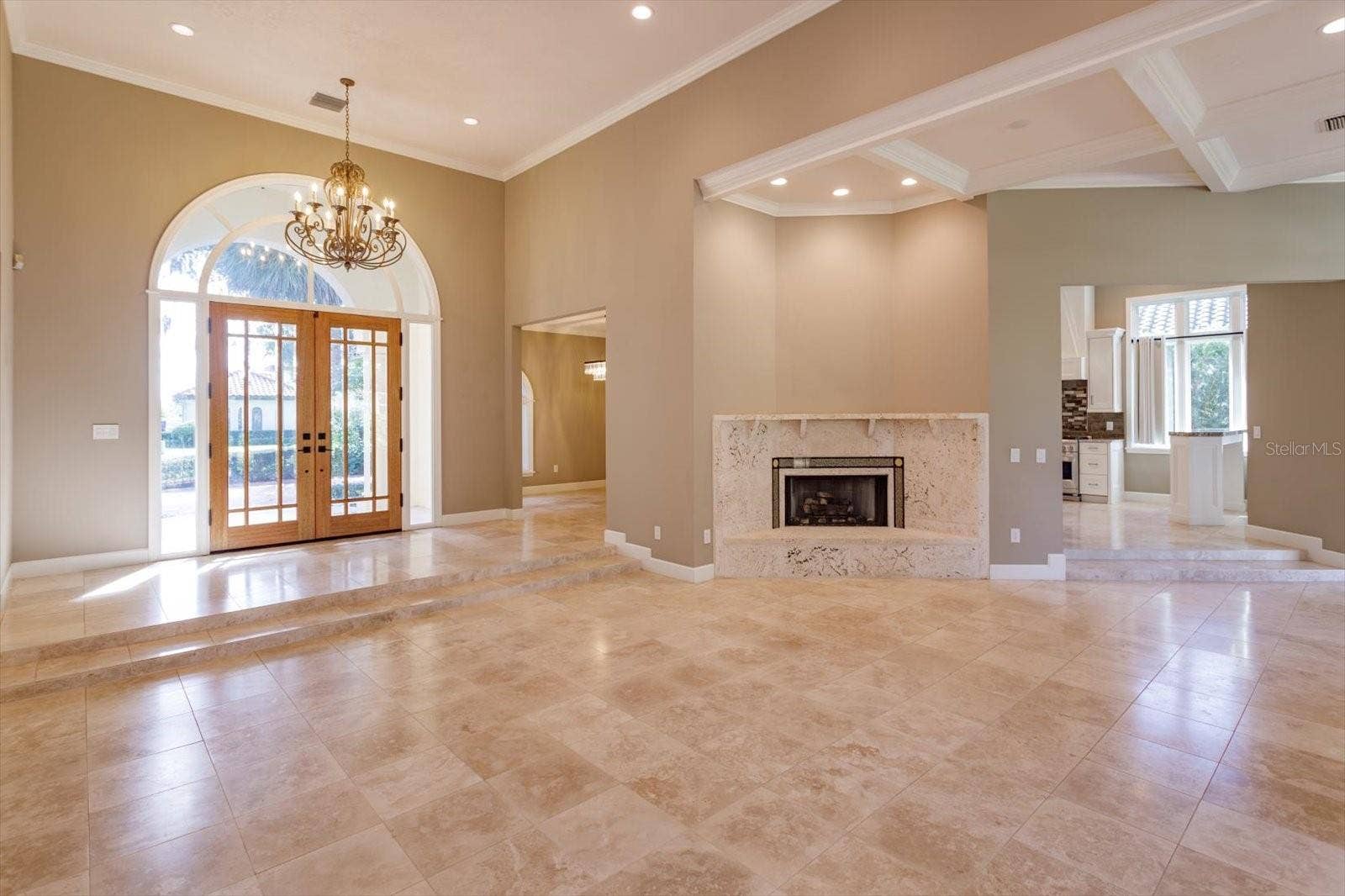 6126 PAYNE STEWART DRIVE, Windermere, FL 34786 Foyer/Living room with Fireplace