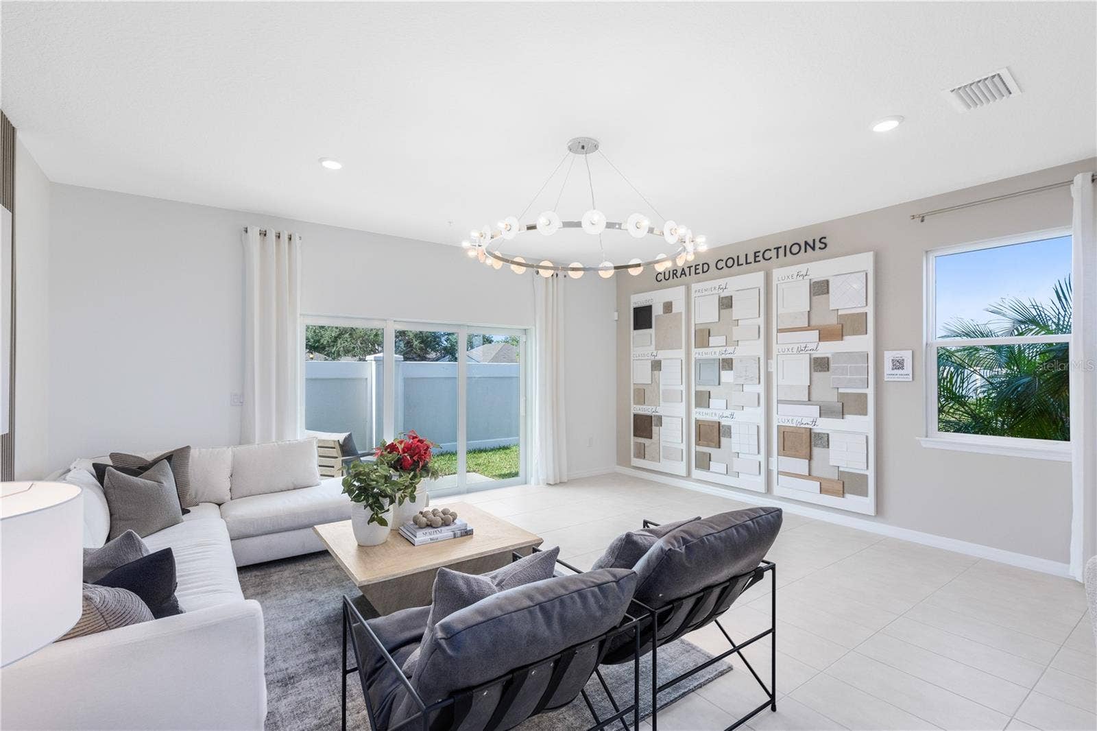 Model Home Design Only. Pictures and furnishings are for illustrative purposes only. Elevations, colors and options may vary. Furniture is for model home staging only.
