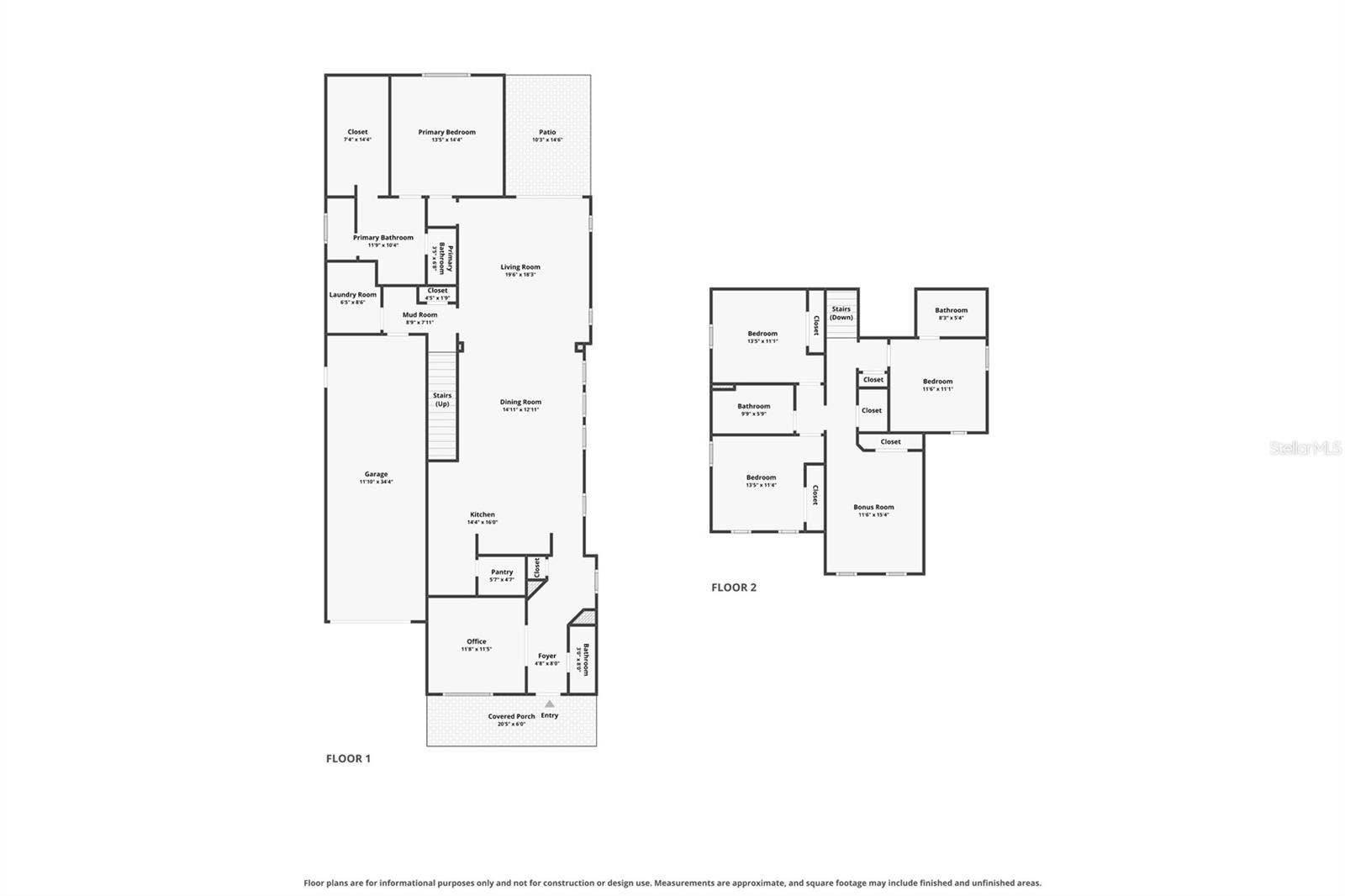 1745 HOUR GLASS DRIVE, Orlando, FL 32806 Floorplan