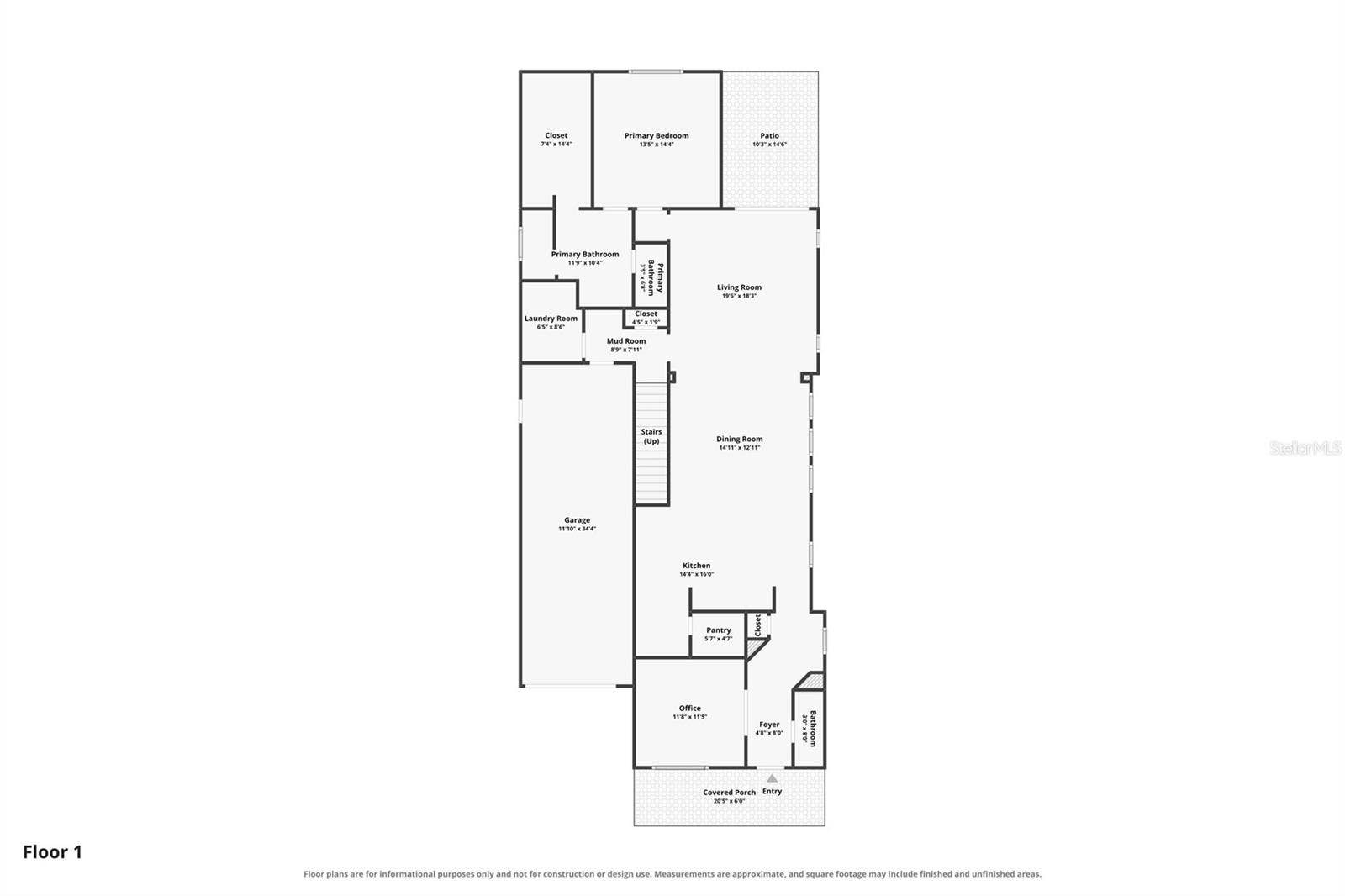 1745 HOUR GLASS DRIVE, Orlando, FL 32806 Floorplan