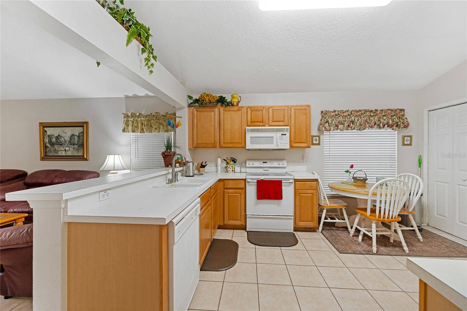 Kitchen view from dining room